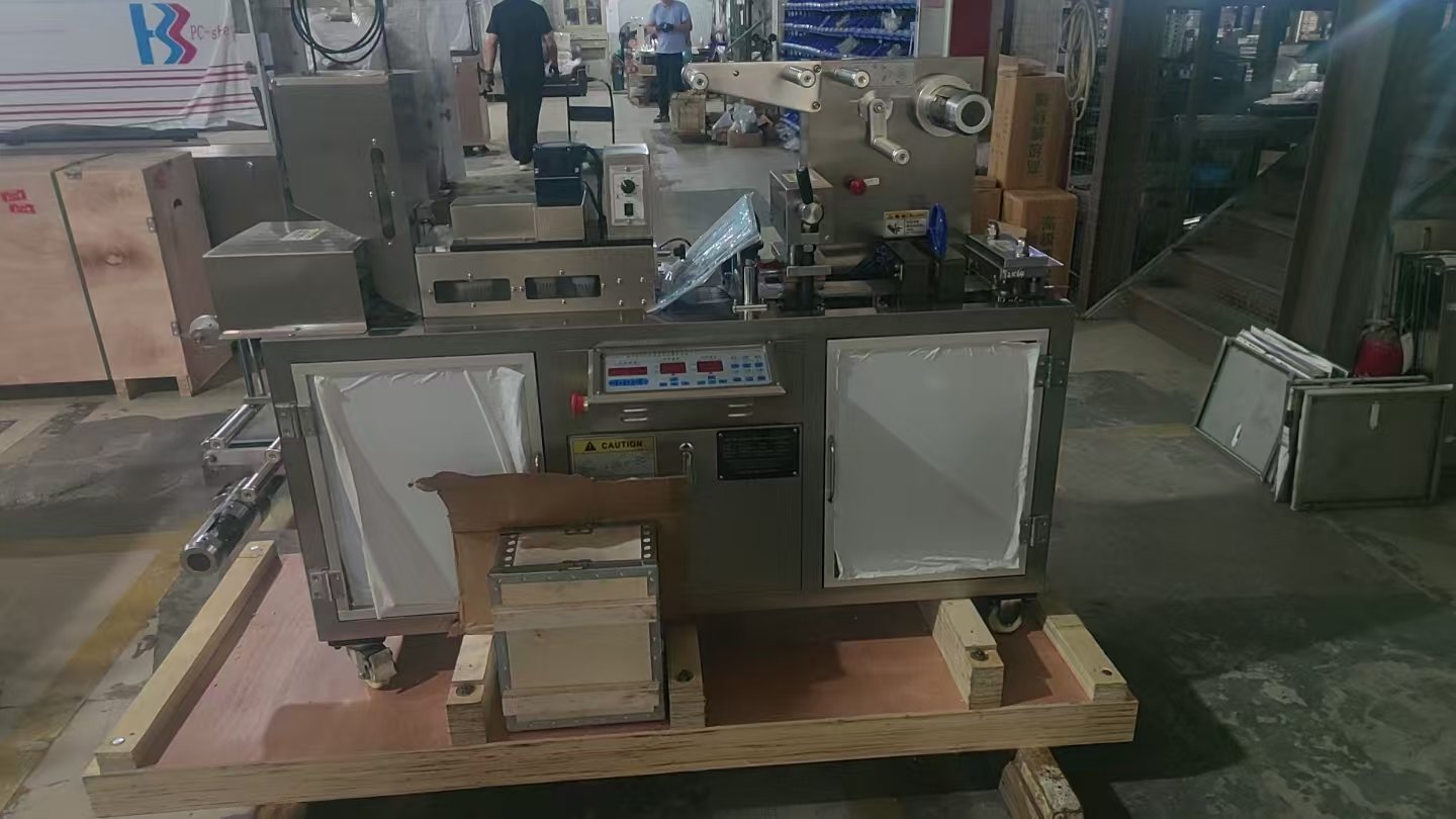 Case Study: Finetech Customizes a Blister Packaging Machine to Handle Four Tablet Shapes for a South African Customer 3 DPP-80 blister packaging machine purchased by a South African customer