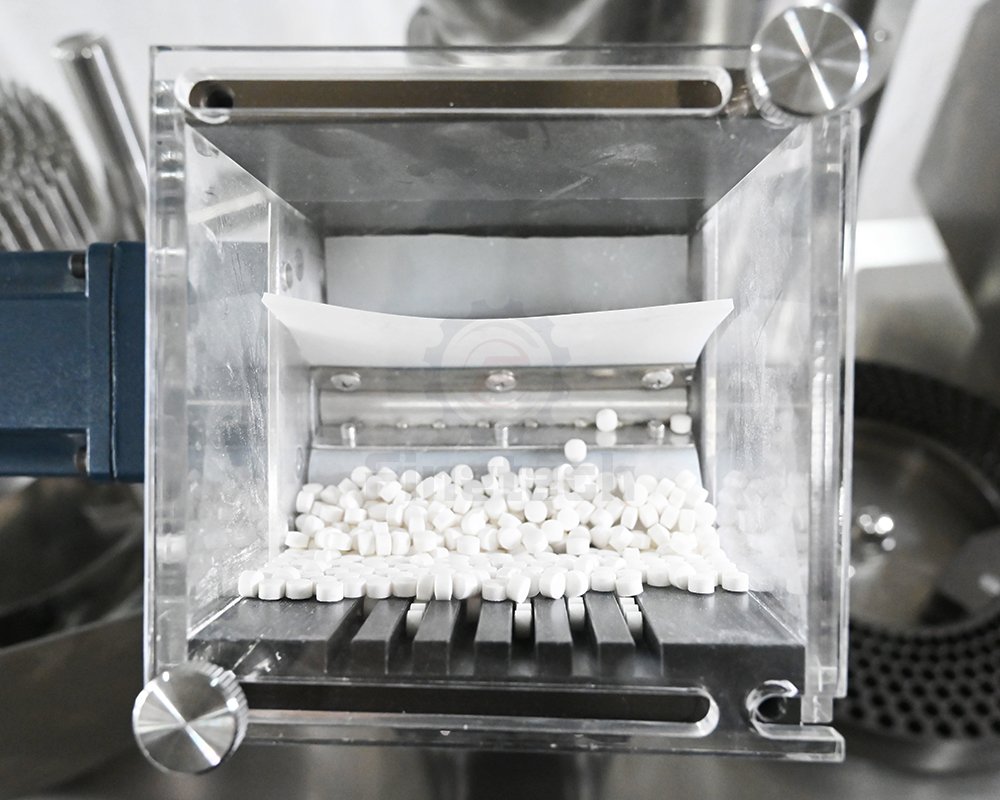 CGN208-DP Tabletten-Kapsel-Abfüllmaschine 4 Tablettenrutsche
